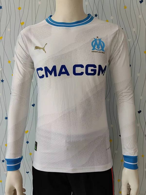 AAA Quality Marseilles 23/24 Home Long Soccer Jersey(Player)